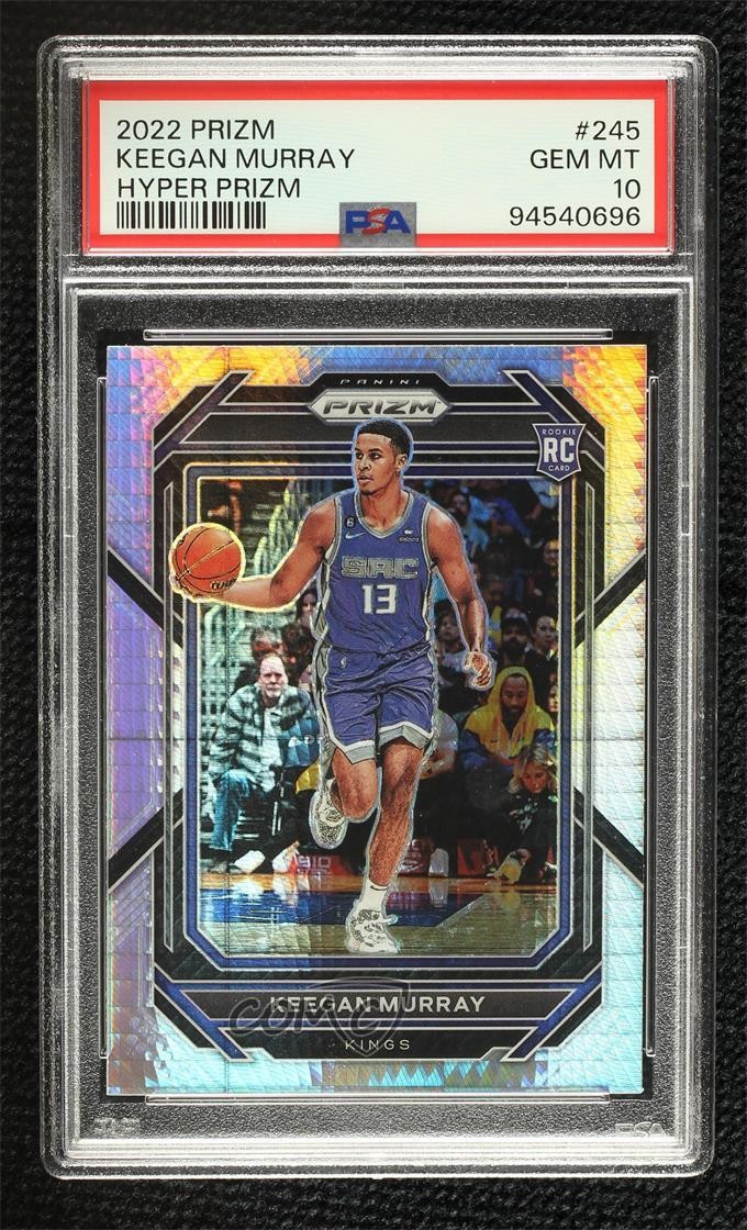 2022-23 Panini Prizm Hyper Prizm Keegan Murray #245 PSA 10 GEM MT oh4