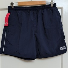 Men's Slazenger Shorts Blue White Stripe Small BNWT