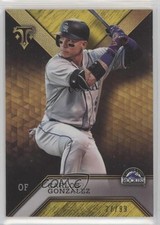 2016 Topps Triple Threads Gold 27/99 Carlos Gonzalez #88 0q3