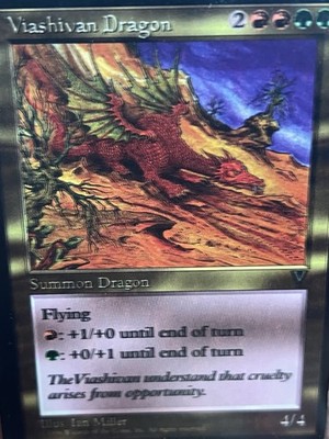 Magic The Gathering (EXTREME ERROR CARD) Viashivan Dragon TESTED 100% AUTHENTIC