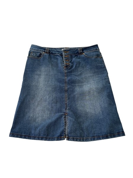 Katies Womens Size 14 Blue Jean Skirt Good Condition