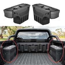For Ford Ranger 2022-2025 Lockable Tailgate Bed Storage Swing Case Tool Box x2