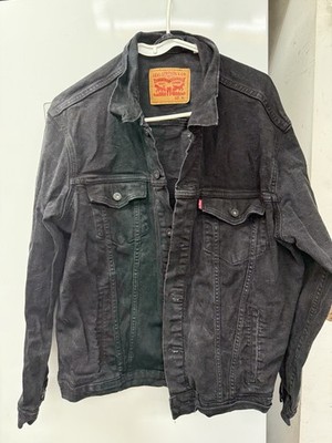 Levi s Denim Trucker Jean Jacket Black Mens XL