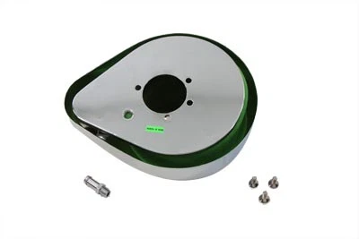 Conjunto de filtro de aire lágrima cromada para Harley Davidson Foto 3 de 3