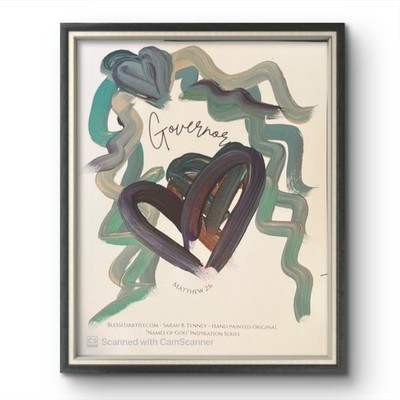 BLESSED#1112 GOVERNOR Names of God Art 8x10 Original Paper Chirstian Abstract