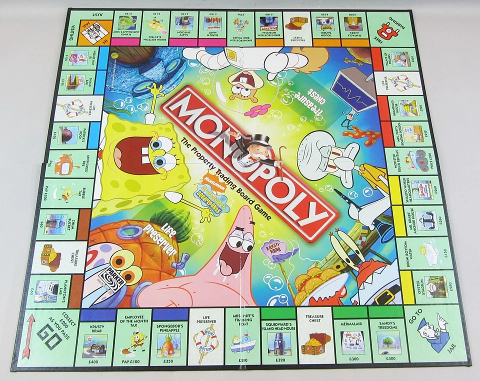Nickelodeon SpongeBob Squarepants Edition Monopoly (2006) Parker Brothers - Image 2 of 4