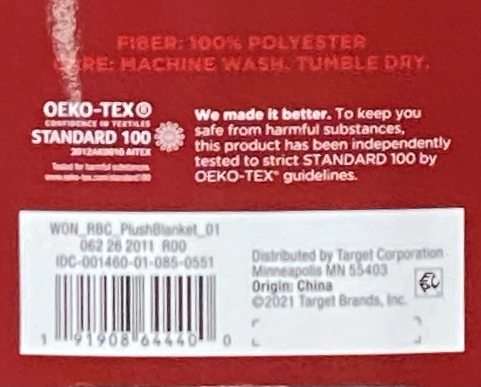 Plush Holiday Print Blanket Wondershop Twin /XL Twin 66" x 90" - Image 4 of 4