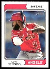 Luis Rengifo 2023 Topps Heritage #223 Angels MLB READ FREE SHIPPING AutographDen