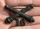 Pre WWI WW1 US Army Artillery 16th Regiment Military Insignia Pin