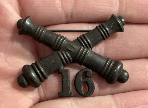 Pre WWI WW1 US Army Artillery 16th Regiment Military Insignia Pin