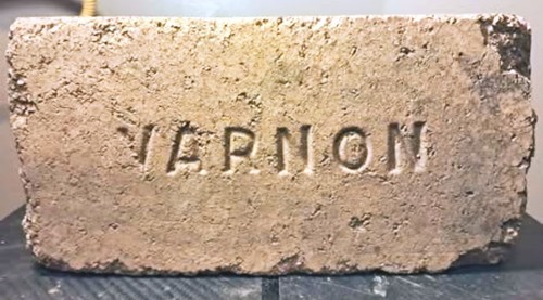 Antique VARNON stamped Firebrick