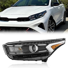 Headlight Assembly Compatible with 2022 2023 2024 Kia Forte FE LX LXS, Halogen H