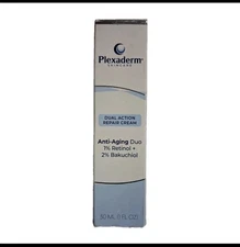 Plexaderm Skincare Dual Action Repair Cream Anti-Aging Duo 1%Retinol+2%Bakuchiol