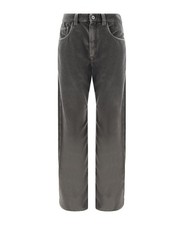 BRUNELLO CUCINELLI WOMEN'S DARK GREY RELAXED TROUSERS MSRP 2100 42