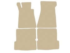 Velour Fußmatten für Mercedes SL R107 cabrio 1971-1989, Beige x14 Rand