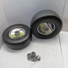 13X5.00-6 Flat-Free Lawn Mower Tire & Wheel Set of 2, Zero-Turn Mower Front Tire