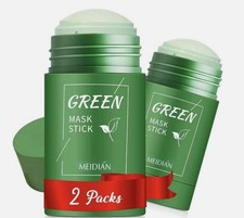 2 Pack Meidian Green Solid Mask Stick - Deep Cleansing, Green Tea Oil Control