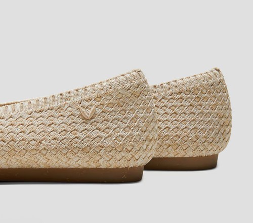 Vivaia size 39.5 AUS 8.5 shoes Pointed-Toe Ballet Flats Aria 5° Hemp Beige - Bild 13 von 15