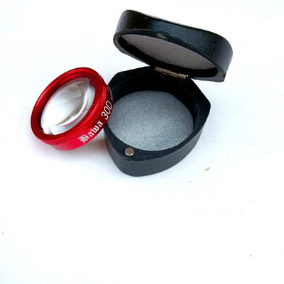 30D Double Aspheric Indirect Ophthalmoscopy Retina Lens Red Color Free Shipping