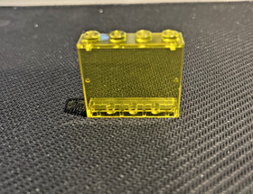 Lego 4215a Trans-Yellow Panel 1 x 4 x 3 Solid Studs from 6987 Message Intercept