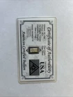 American Certified Bullion 5 Grains 99.9 Silver Bar Cert Card