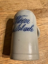 Brauerei Bierkrug 0,9 L Steinzeug Oberreichenbach Paulus W&auml;ger Keferloher