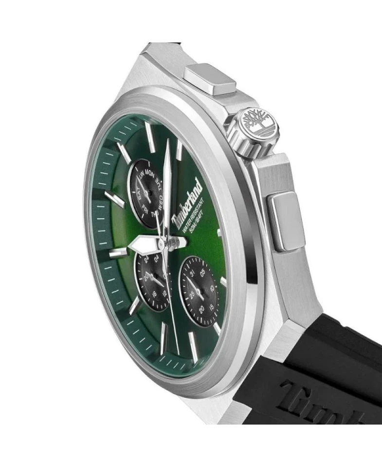 TIMBERLAND Hombres Analógico Cuarzo Informal Reloj Clásico Vestido Esfera Verde Impermeable Ro Foto 4 de 4