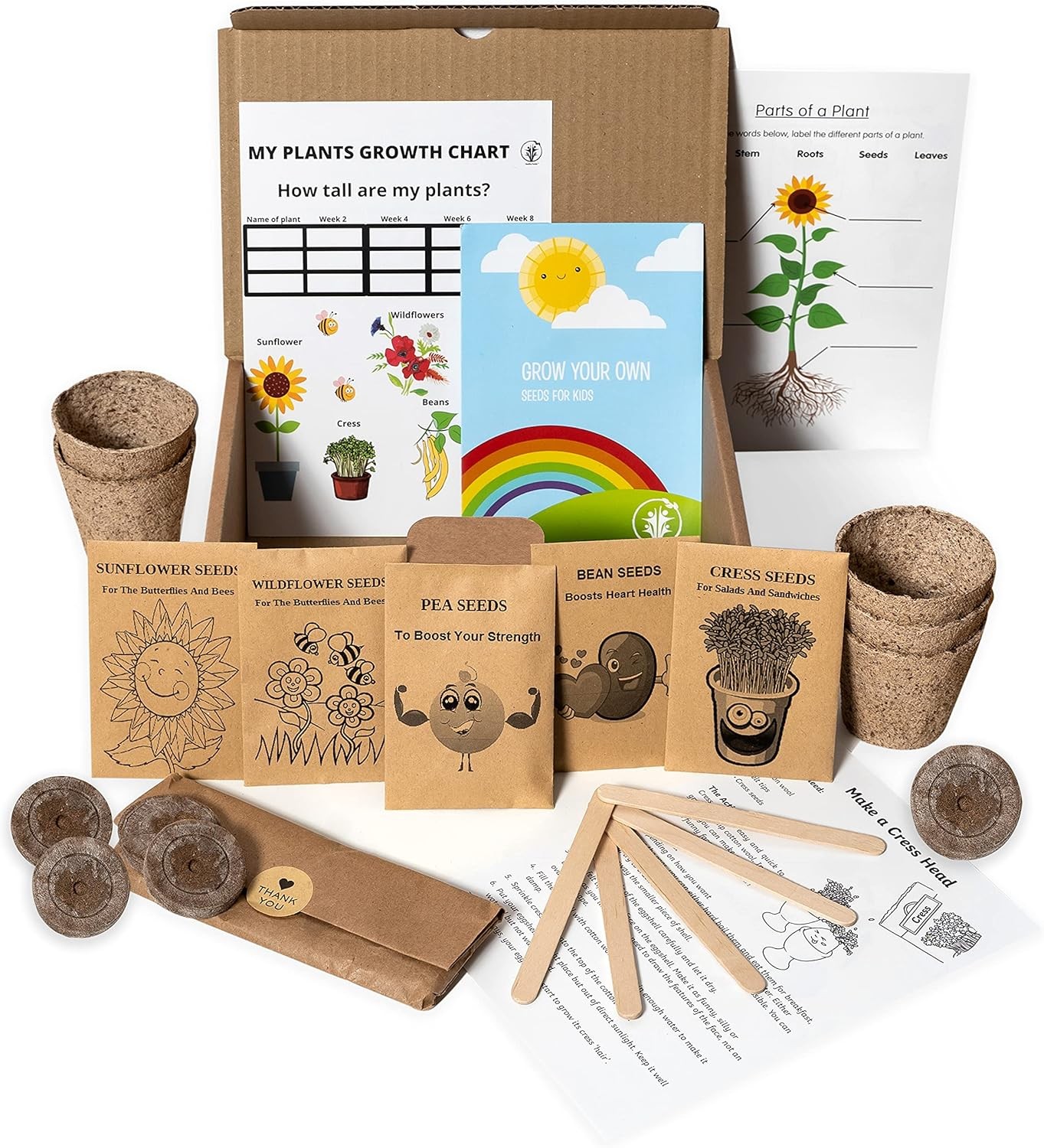 Kids Gardening Set| Grow Your own kit for Children| Own Deluxe