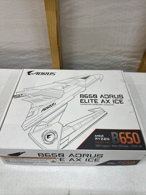 GIGABYTE B650 AORUS ELITE AX ICE AM5 LGA 1718 AMD B650 ATX Motherboard
