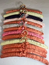 satin lingerie set vintage Hangers Lot Of 12 