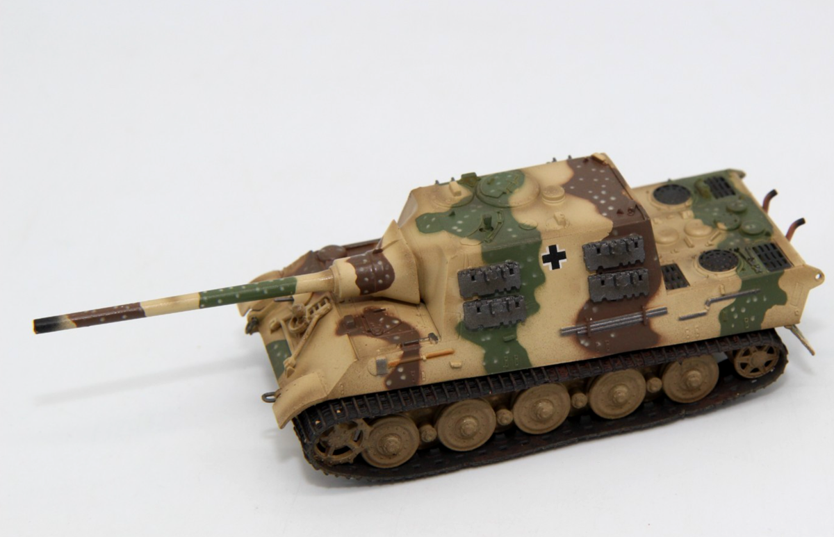 【美品】digne jacquard tank Easy Model 1:72 Sd.Kfz.186 Jagdtiger German Army sPzJgAbt 653 Open