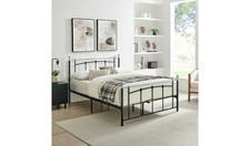 Yani Small Double Metal Bed Frame - Black