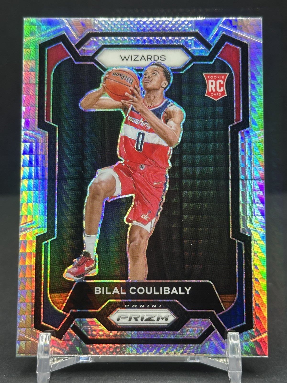 2023-24 Panini Prizm BILAL COULIBALY Rookie "Hyper Prizm" #153 RC SP WIZARDS!