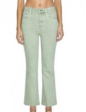 Pistola Lennon High Rise Boot Crop Jeans Women Size 27 NWT Raw Hem Pants