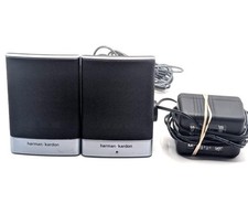 Harmon Kardon Computer Laptop Compact Speakers W/12 V DC Model HP 5187-2105
