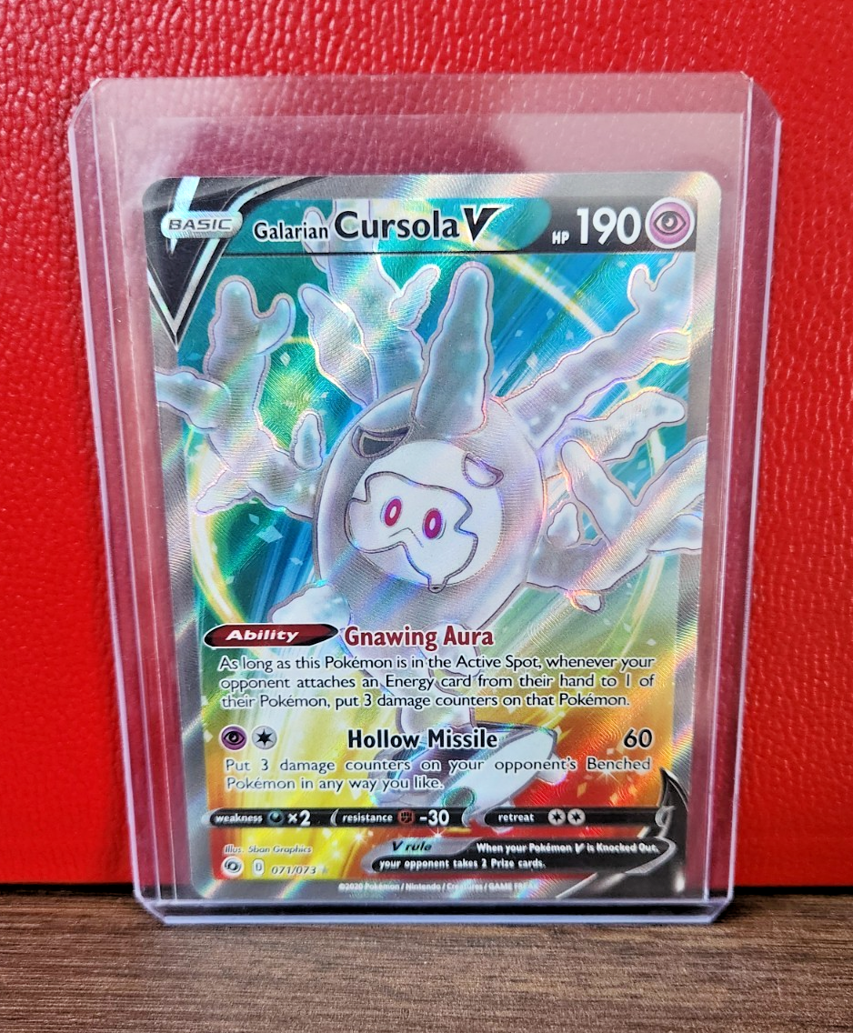 cursola pokemon card Pokemon TCG: Galarian Cursola V 071/073