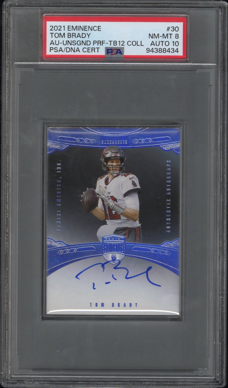Tom Brady 2021 Eminence Proof Autograph PSA 8 Auto 10 💎📈🔥
