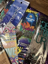 20 Tan Tanning Packet Lotion Lot. + wink•ease (5)