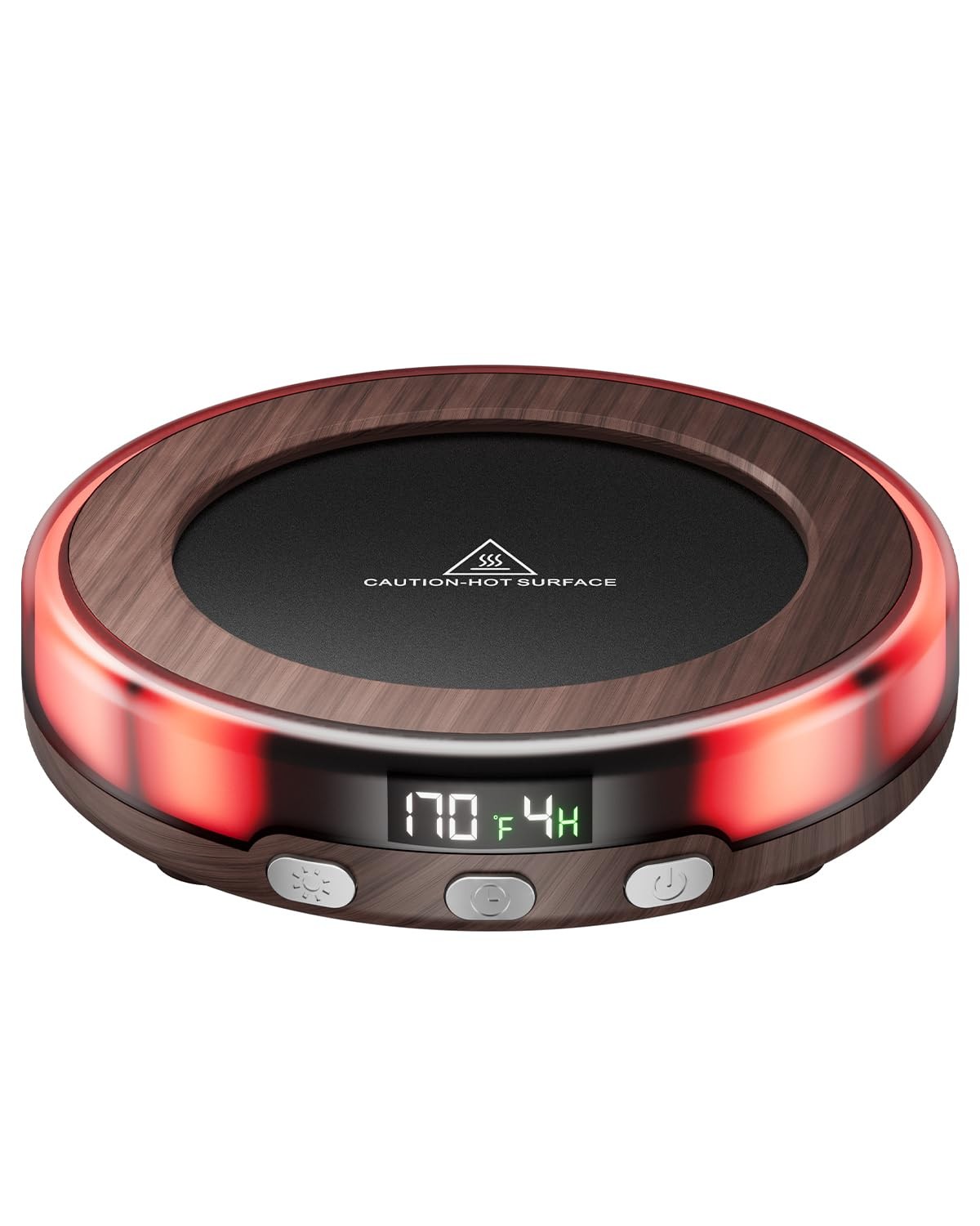 Desk Coffee Mug Warmer with 3 Temp Settings & Timer, Auto Shutoff, Romantic Colors