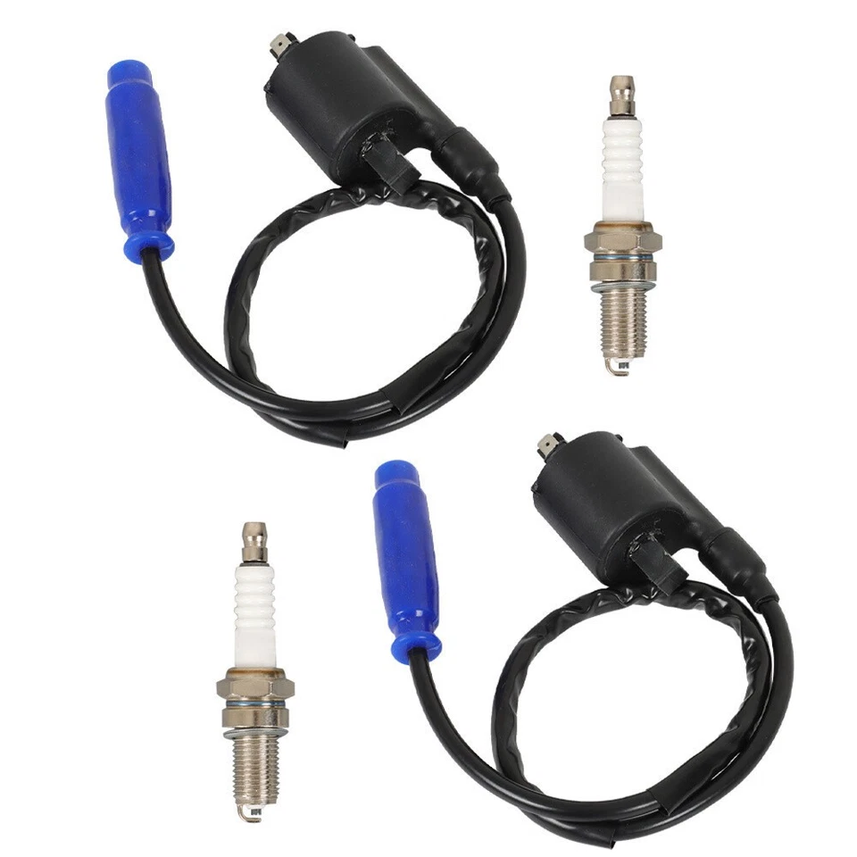 2× Ignition Coil Spark Plug & Cap For Kawasaki Teryx 800 KRF800 2015-2022 Foto 2 de 4