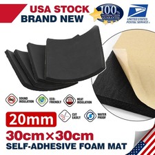 20mm Thick Car Heat Insulation Foam Sound Deadener Deadening Mat Self-adhesive