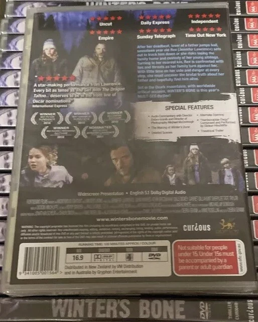 Winter's Bone (DVD, 2010) Jennifer Lawrence Región 4 Nuevo y Sellado Difícil de Encontrar Foto 3 de 4