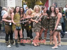 PHOTO  SADDLEWORTH ROUNDTABLE BEERWALK CAVE GIRLS A FEW OF THE PARTICIPANTS IN T