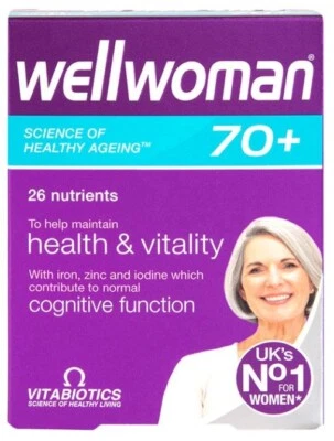 Vitabiotics Wellwoman 70+ Vitamins - 30 Tablets