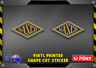 <!--F#f_0-->NASCO x 2 - Reproduction Holden Parts 50mm Diamond Print Sticker - Free Post!<!--F/-->