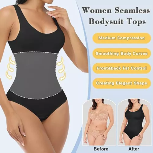 Women Seamless Full Body Shaper Shapewear Firm Tummy Control Slimming Bodysuit - Picture 4 of 28