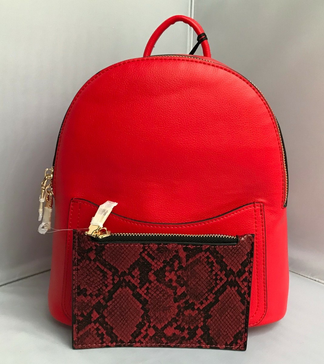 SET OF AUTHENTIC LA TERRE FASHION RED BACKPACK BRAND NEW N0855