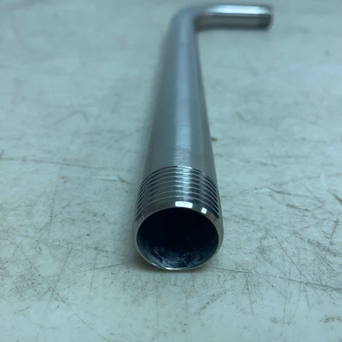 Signature Hardware 12" Shower Arm & Flange Brushed Nickel SHRSA123BG - Picture 12 of 15