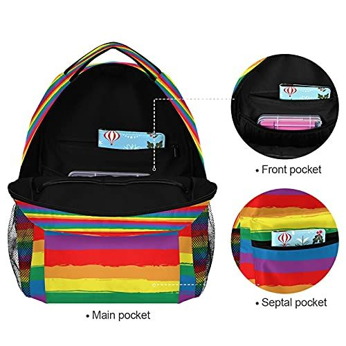 Cute Llama & Ice Cream Kids Backpack - Cartoon School Bookbag For Girls, Big Capacity, Lightweight Polyester - View #9