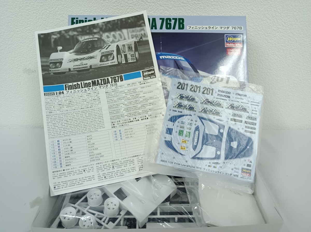 Hasegawa 1/24 Finish Line Mazda 767B Assembly Model Kit 20325